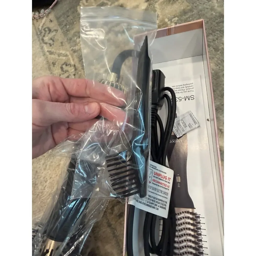 LANDOT Hair Straightener Brush Negative Ion Hot Brush | Sealed W/ Fast Ship!
